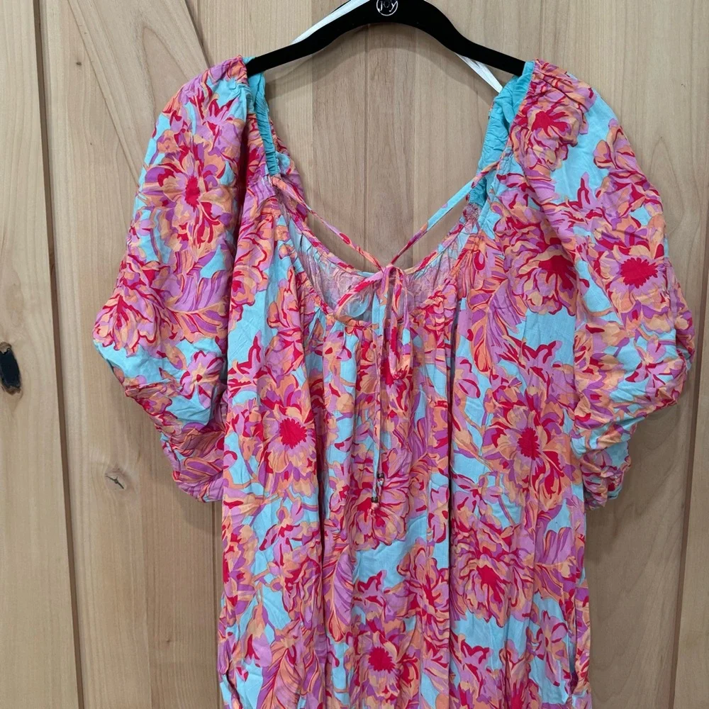 Petal & Pup Leyden Dress Size 8 NWT! Floral off the shoulder flowy mini dress - Picture 9 of 16